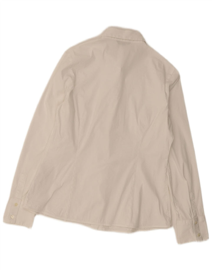 Massimo Dutti Womens Shirt EU 40 Medium White Cotton