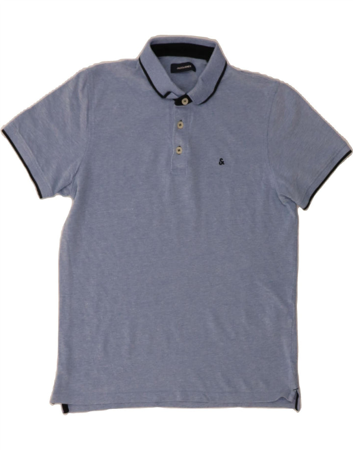 JACK & JONES Mens Polo Shirt Medium Blue Cotton Vintage Jack & Jones and Second-Hand Jack & Jones from Messina Hembry 