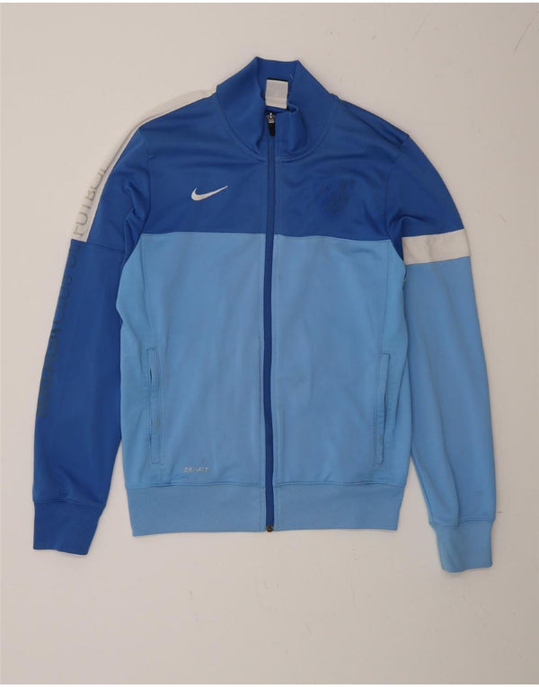 Nike Veste de survêtement graphique pour femme Taille S Bleu Colorblock Sports