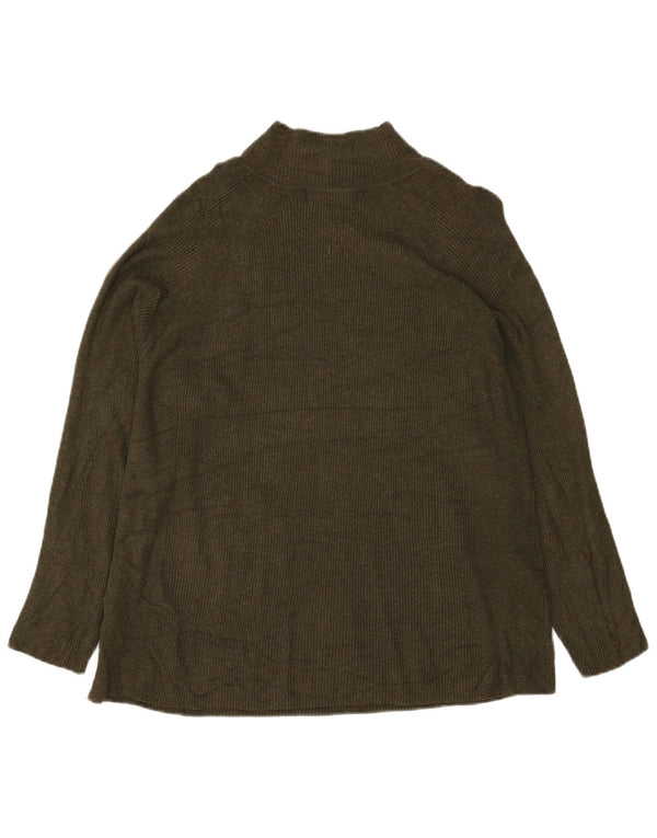 Pulover cu gât țestoasă pentru femei Marks & Spencer UK 20 2XL Kaki Vâscoză