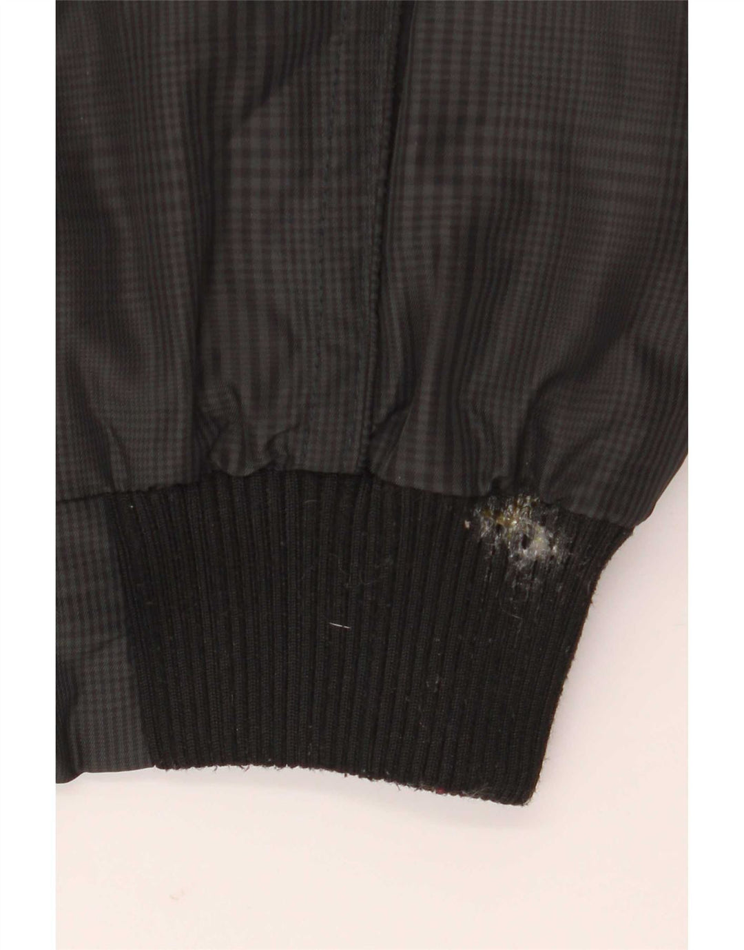 PEUTEREY Mens Bomber Padded Jacket IT 46 Small Grey Houndstooth Polyamide