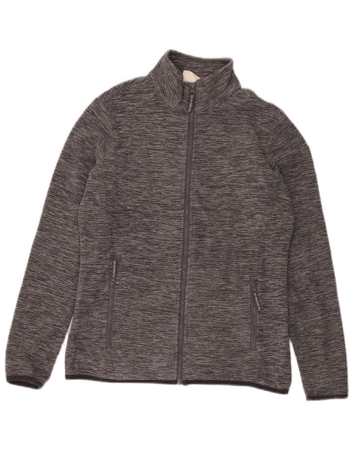 Mountain Warehouse Womens Oversized Fleece Jacket UK 10 Small Grey Flecked