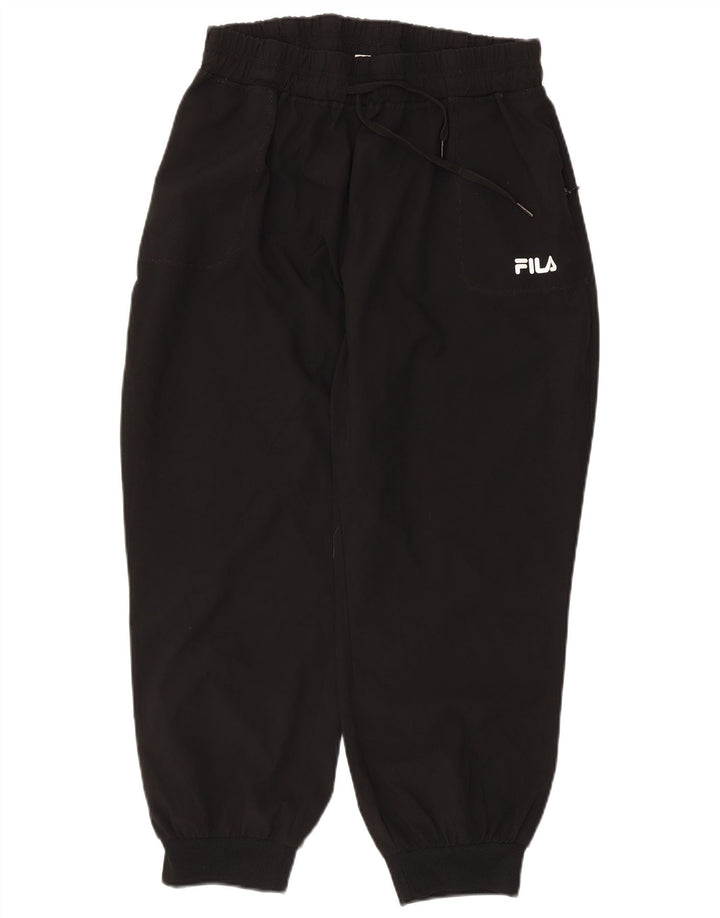 Fila Womens Tracksuit Trousers Joggers UK 14 Large  Black Polyester