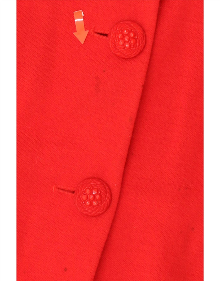 LUISA SPAGNOLI Womens 3 Button Blazer Jacket IT 48 XL Red Wool Vintage Luisa Spagnoli and Second-Hand Luisa Spagnoli from Messina Hembry 