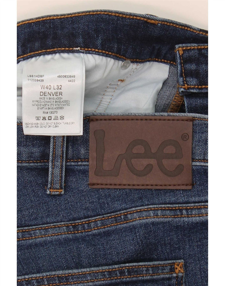 Lee Mens Denver Bootcut Jeans  W40 L32 Blue Cotton