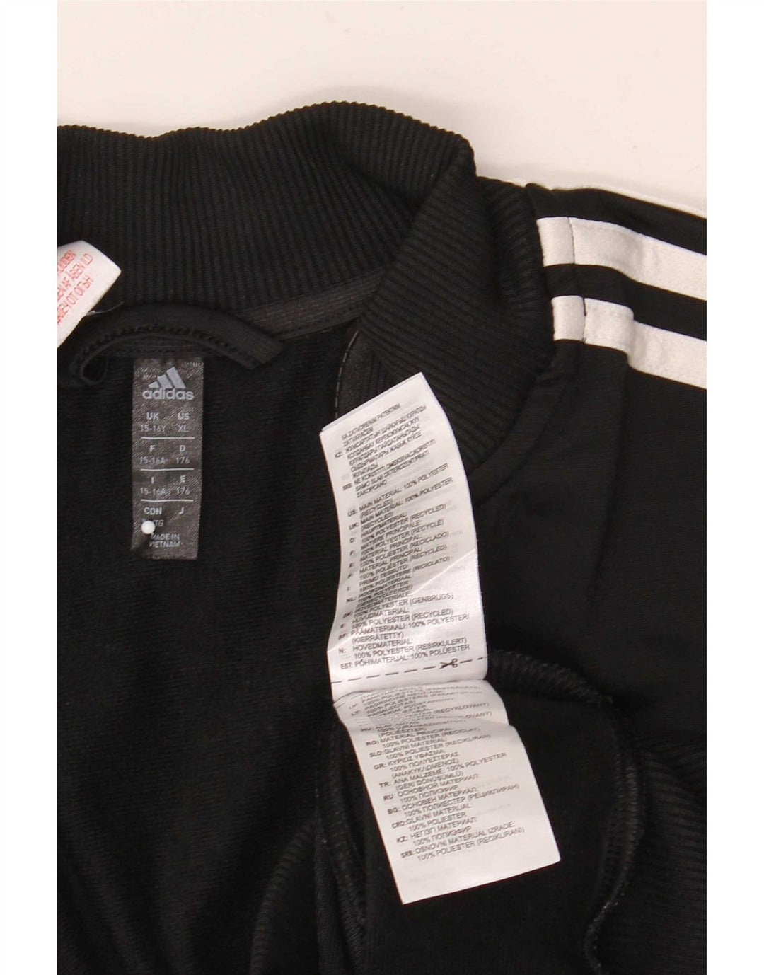 Adidas Træningsdragt Topjakke til drenge 15-16 år Sort Colourblock Polyester