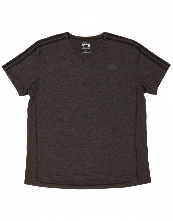 ADIDAS Mens Climalite T-Shirt Top XL Grey Polyester
