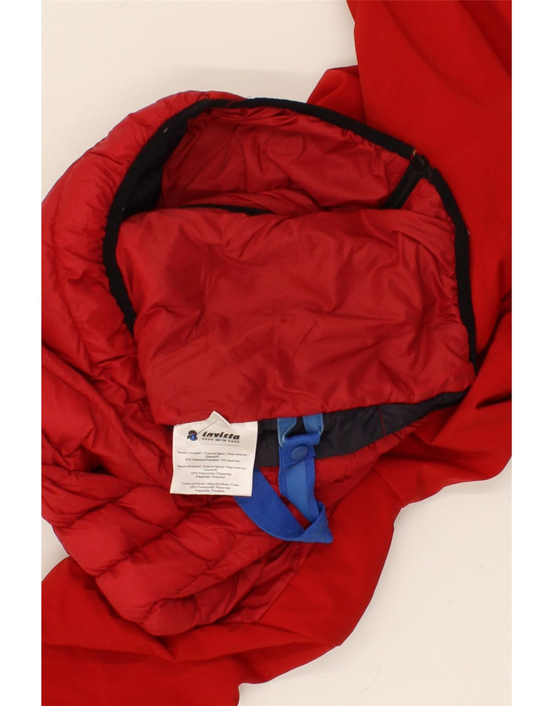 INVICTA Girls Hooded Padded Jacket 13-14 Years Red Polyester Vintage Invicta and Second-Hand Invicta from Messina Hembry 