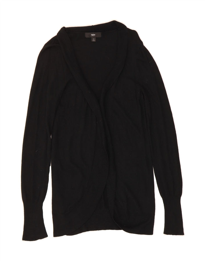 MOSSIMO Womens Longline Open Cardigan Sweater UK 10 Small Black Rayon Vintage Mossimo and Second-Hand Mossimo from Messina Hembry 