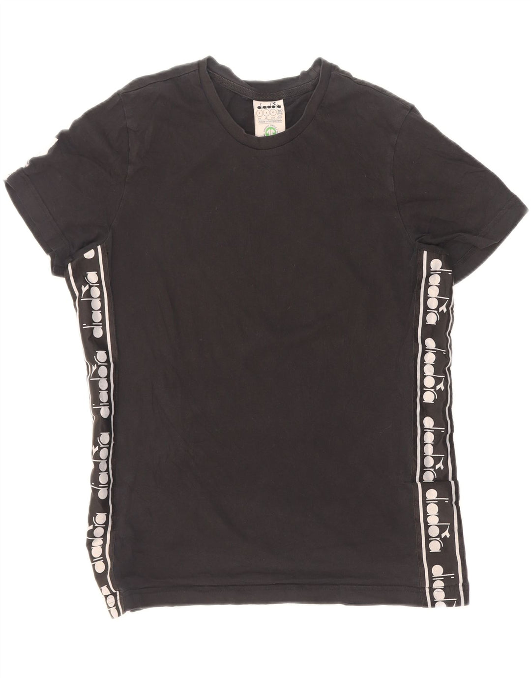 Diadora Mens Graphic T-Shirt Top Small Black