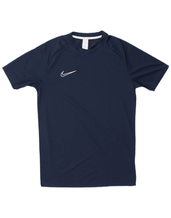 Nike Mens Dri Fit T-Shirt Top Medium Navy Blue