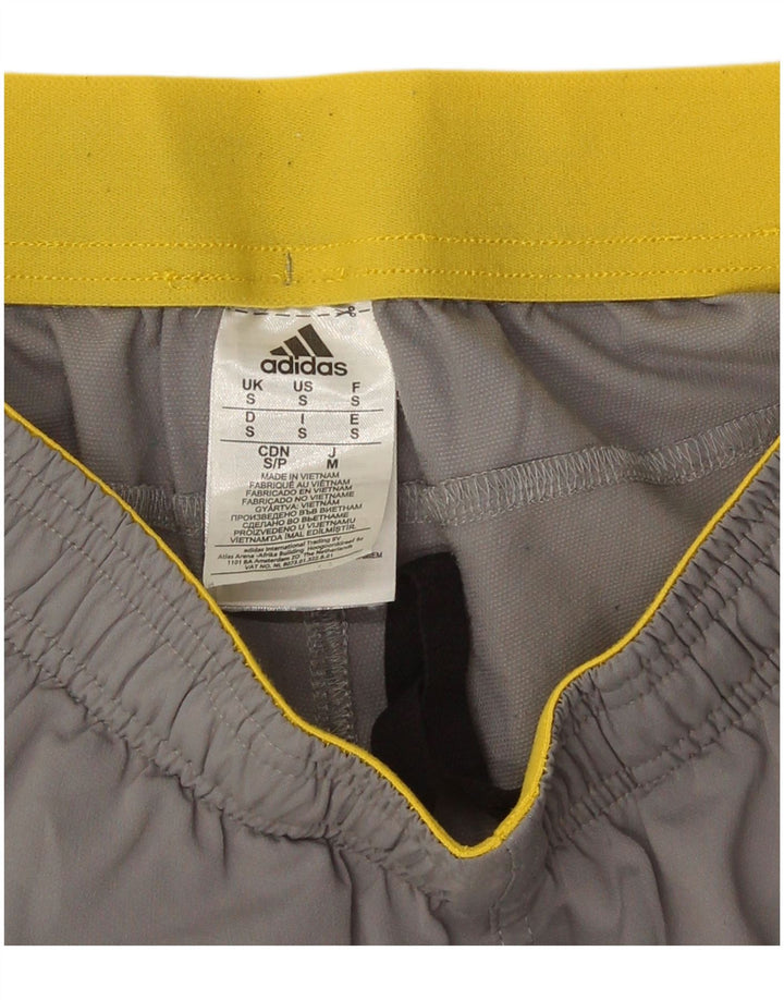 Adidas Mens Sport Shorts Small  Grey Colourblock Polyester