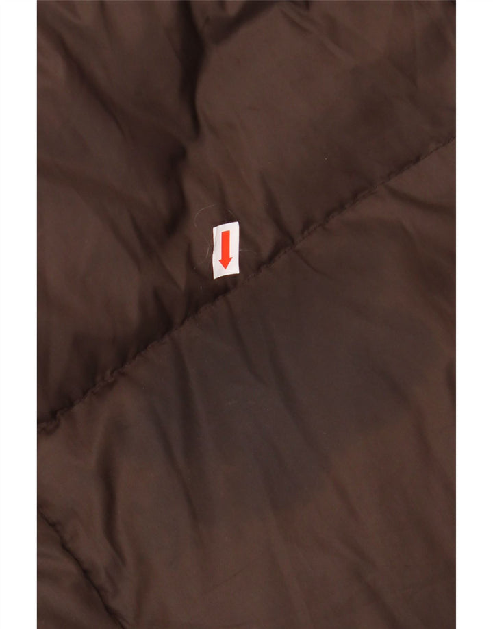 TRADEMARK Herren Loose Fit Wattierte Jacke IT 46 Small Braunes Polyamid