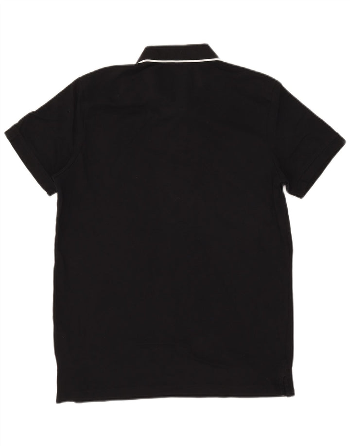 Jack & Jones Herren-Poloshirt aus mittelschwarzer Baumwolle