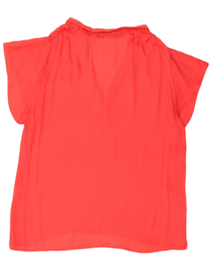 Zara Chemisier Femme Top UK 16 Large Rouge