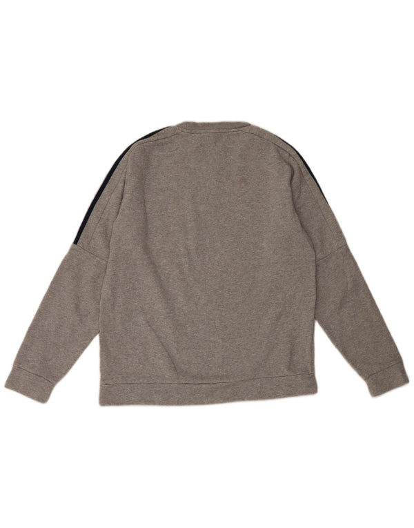 Adidas sweatshirt til mænd mellem grå bomuld