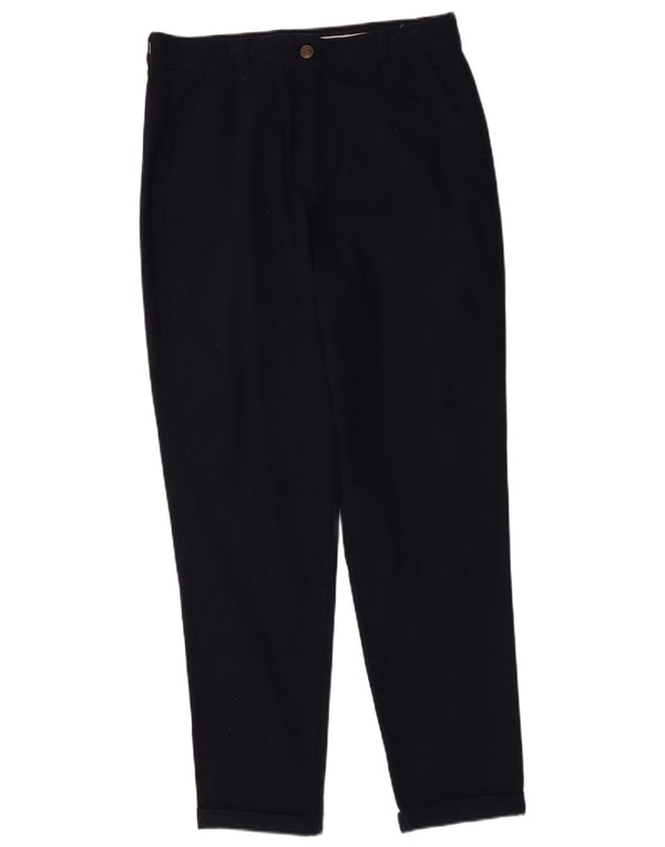 Crew Clothing Pantalon Chino Droit Femme UK 14 Large W32 L29 Bleu Marine