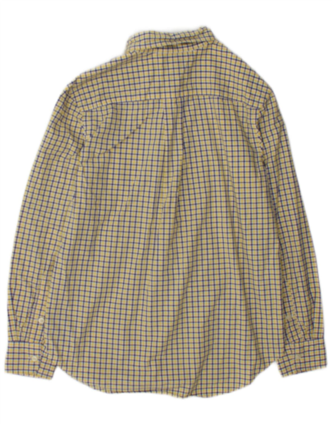 Ralph Lauren Boys Shirt 10-11 Years Medium Yellow Check Cotton