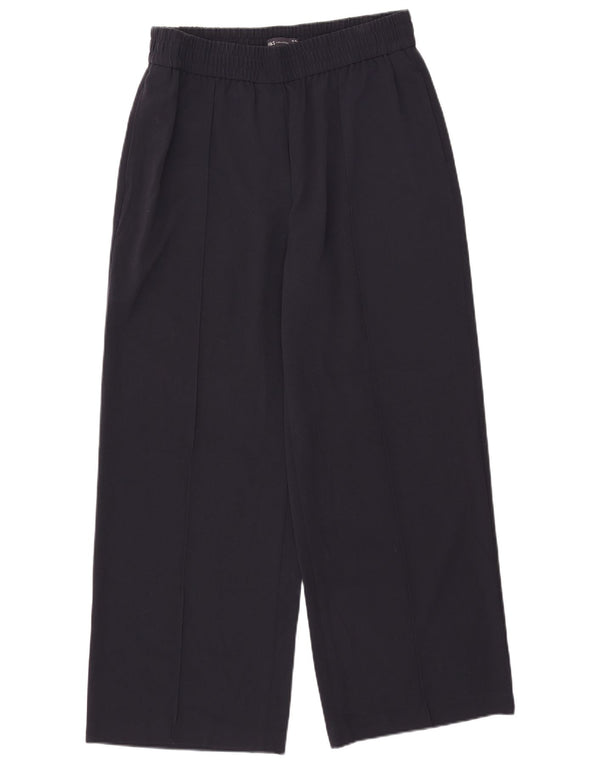 Marks & Spencer Womens Chino Trousers UK 16 Large W34 L29 Navy Blue