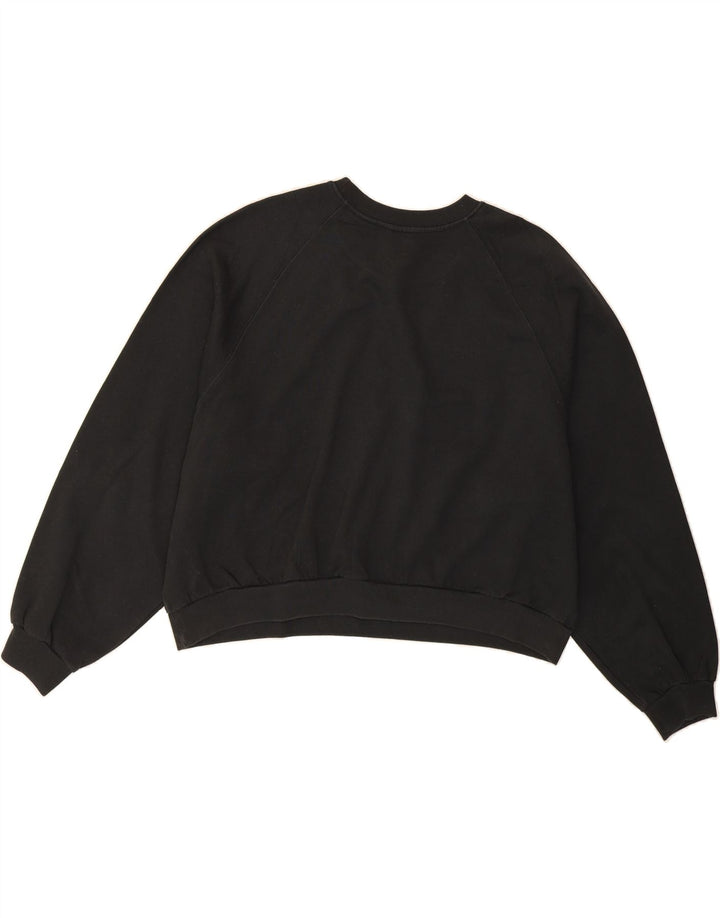 LEVI'S Womens Oversized Crop Sweatshirt Jumper UK 18 XL Black Vintage Levi's and Second-Hand Levi's from Messina Hembry 