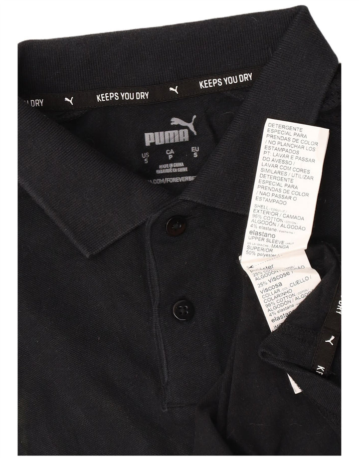 Puma Polo Homme Petit Noir Coton