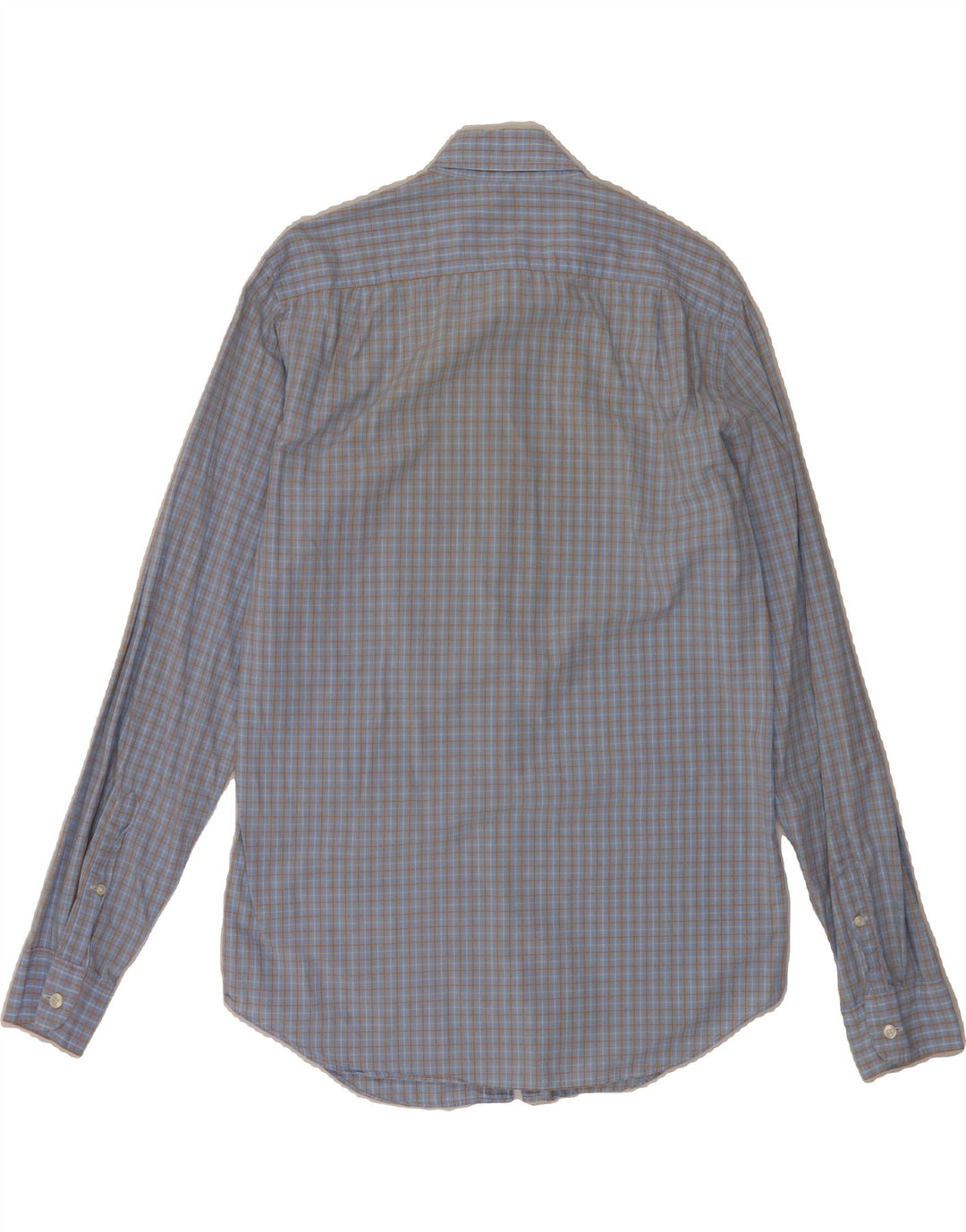 J. CREW Mens New York Shirt Small Blue Check Cotton Vintage J. Crew and Second-Hand J. Crew from Messina Hembry 