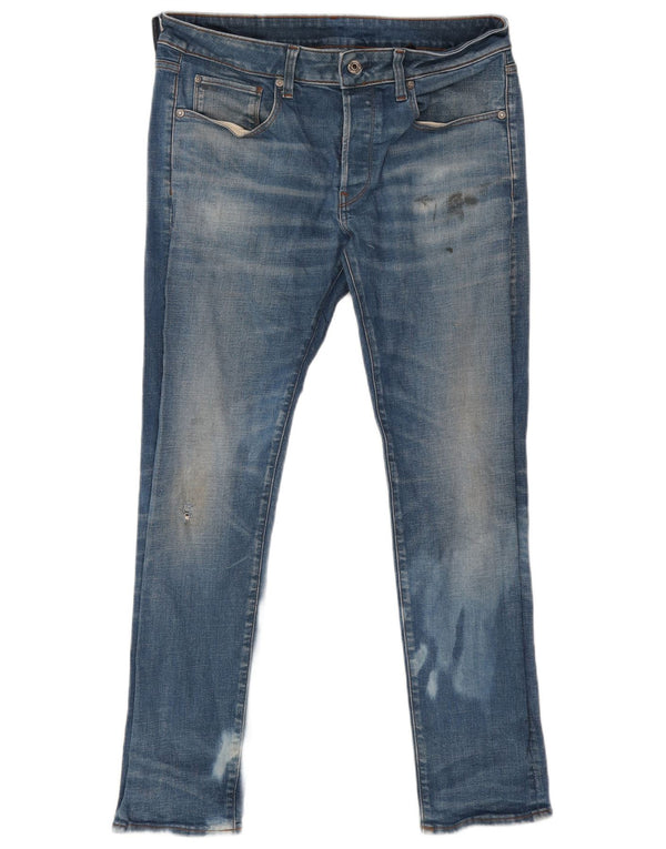 Jeans skinny da uomo G-Star W32 L32 cotone blu
