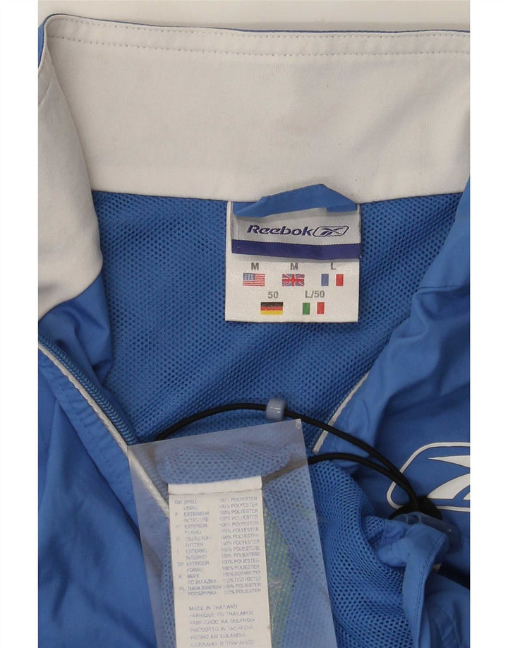Reebok Gilet Homme UK 38 Bleu Moyen Colorblock Polyester