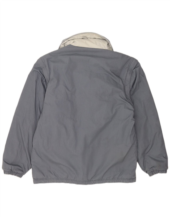 North Land Mens Reversible Padded Jacket UK 40 Large Grey Polyester
