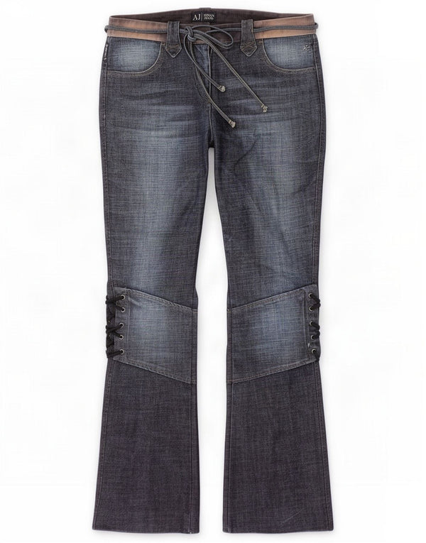 Armani Женские джинсы Bootcut UK 12 Medium W30 L31 Синий хлопок