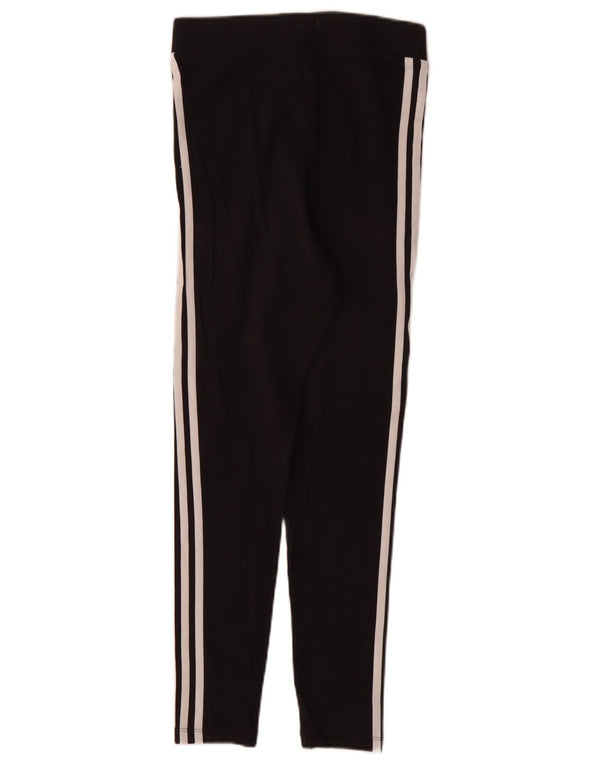 Γυναικείο κολάν Adidas UK 10 Small μαύρο βαμβακερό