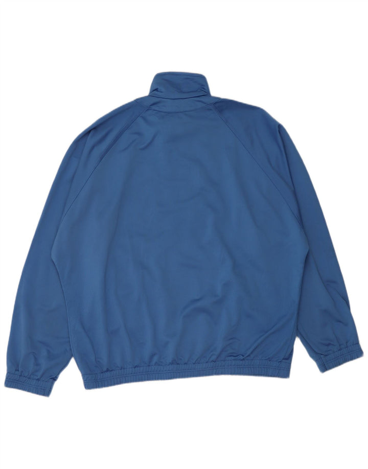 DIADORA Mens Loose Fit Tracksuit Top Jacket UK 40 Medium Blue Polyester