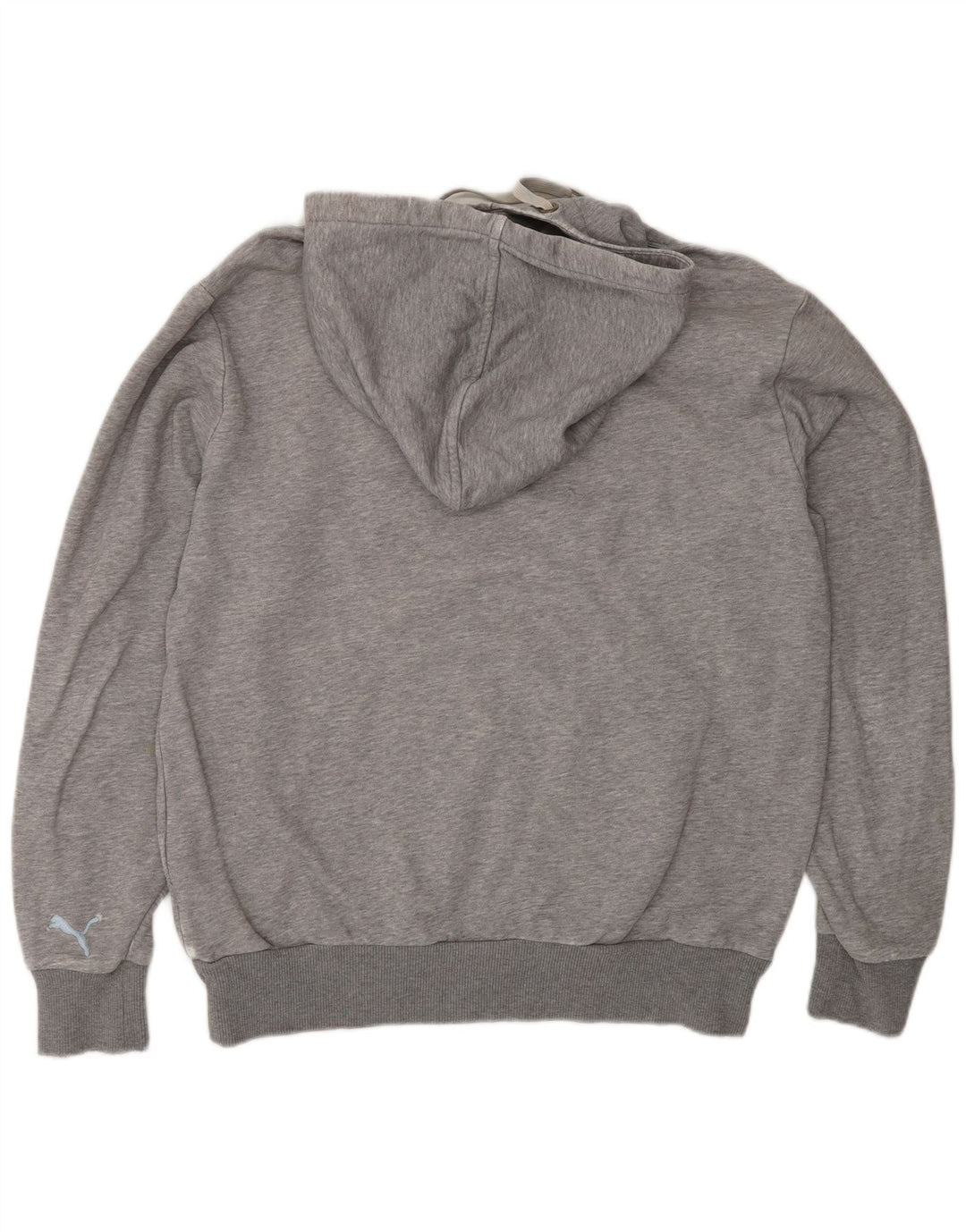 Puma Mens Graphic Hoodie Jumper Medium Grey Flecked