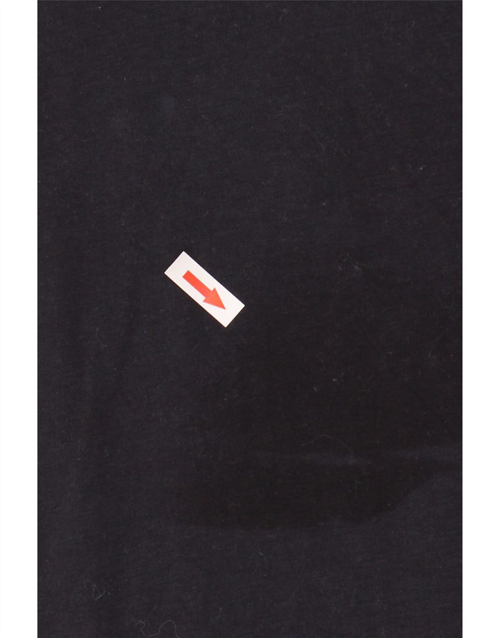 Reiss Mens T-Shirt Top Small Black Cotton