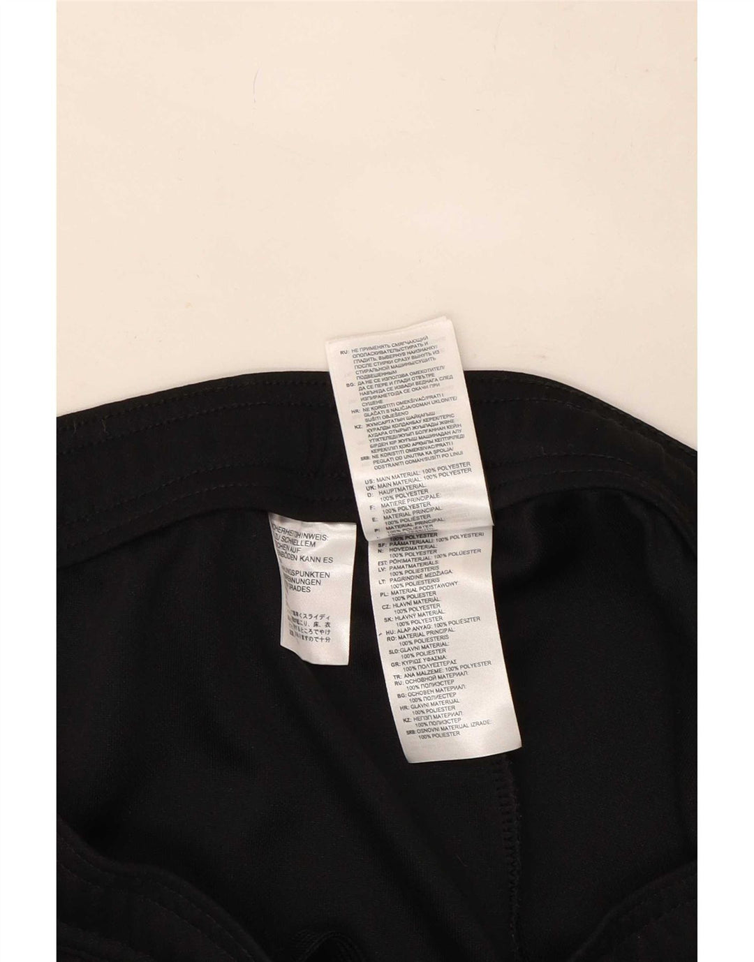 Pantaloni da tuta Adidas Climalite da uomo grandi in poliestere nero