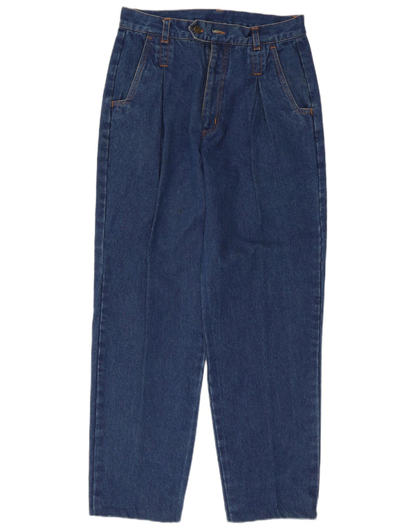 Vintage, højtaljede, koniske, koniske jeans til kvinder UK 22 3XL W30 L30 Blå