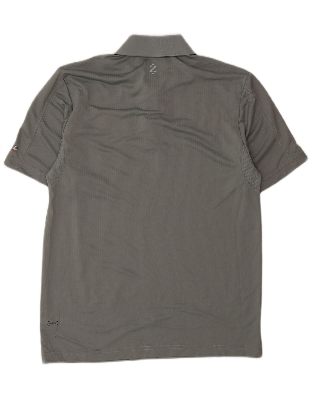 Izod Mens Polo Shirt Small Grey Polyester