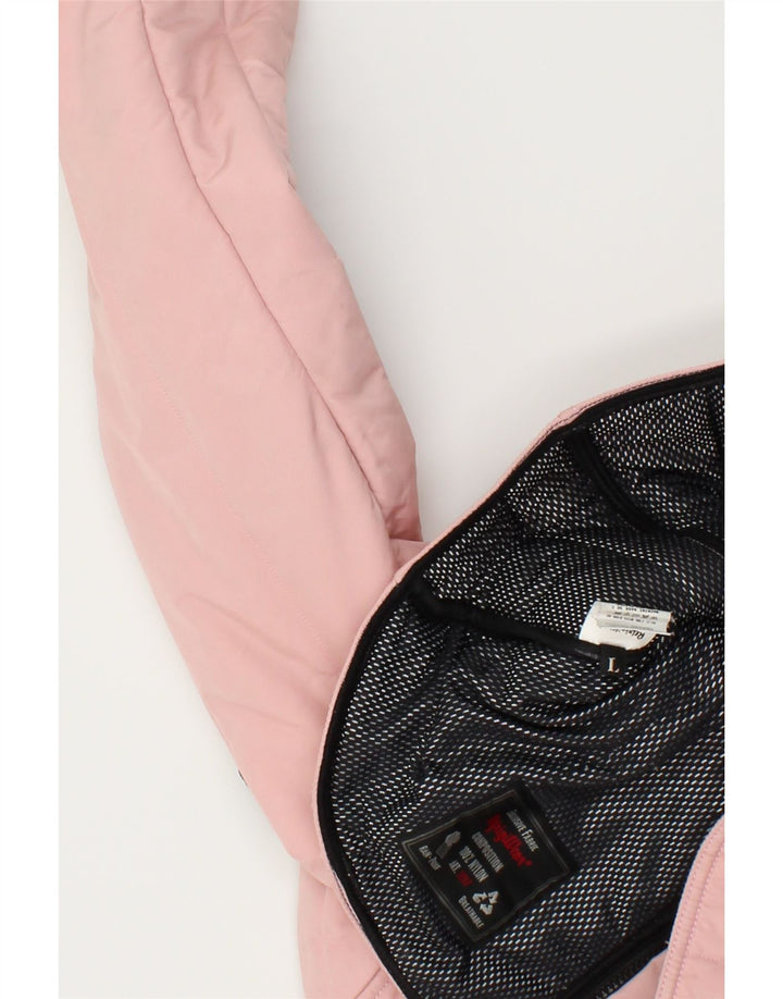 REFRIGIWEAR Womens Crop Padded Jacket UK 16 Large Pink Nylon | Vintage Refrigiwear | Thrift | Second-Hand Refrigiwear | Used Clothing | Messina Hembry 