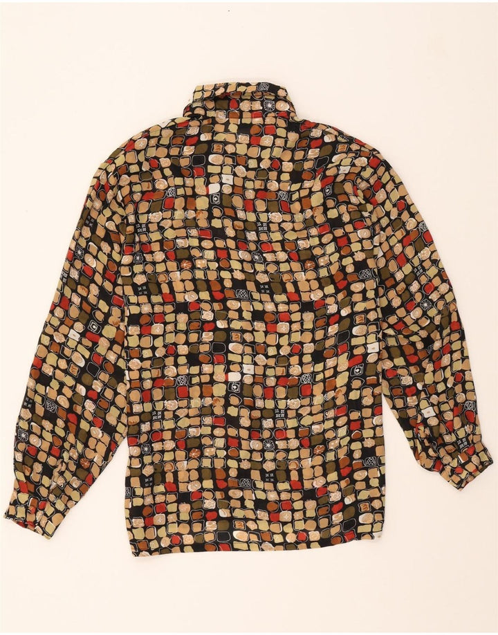 VINTAGE Womens Shirt Blouse UK 16 Large Multicoloured Spotted Vintage Vintage and Second-Hand Vintage from Messina Hembry 