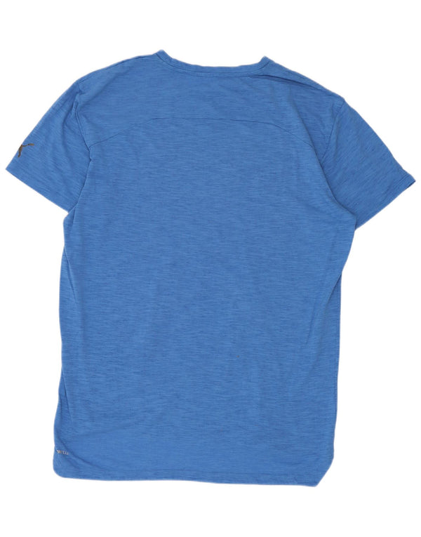 Puma Mens Graphic T-Shirt Top Medium Blue