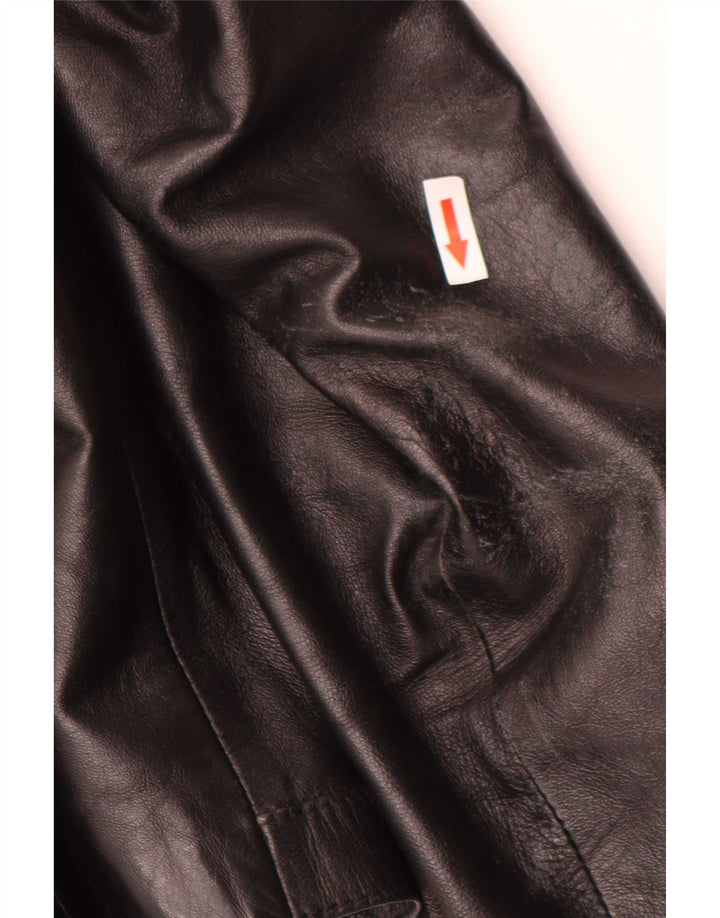 Private Damen Lederjacke IT 44 Medium Schwarz