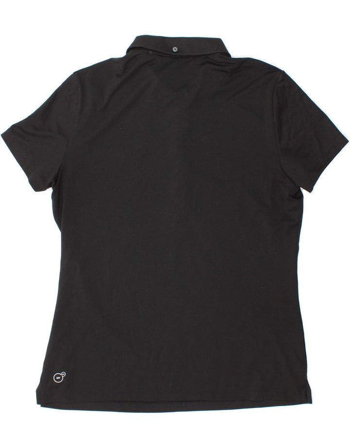 PUMA Womens Polo Shirt UK 14 Large Black Vintage Puma and Second-Hand Puma from Messina Hembry 