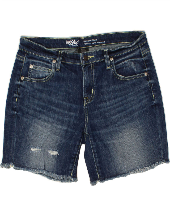 MOSSIMO Womens Boyfriend Denim Shorts US 6 Medium W28 Blue Cotton Vintage Mossimo and Second-Hand Mossimo from Messina Hembry 