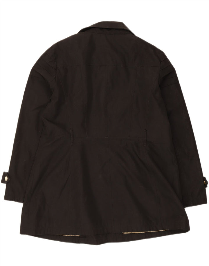 Michael Kors Womens Overcoat UK 18 XL Black Polyester