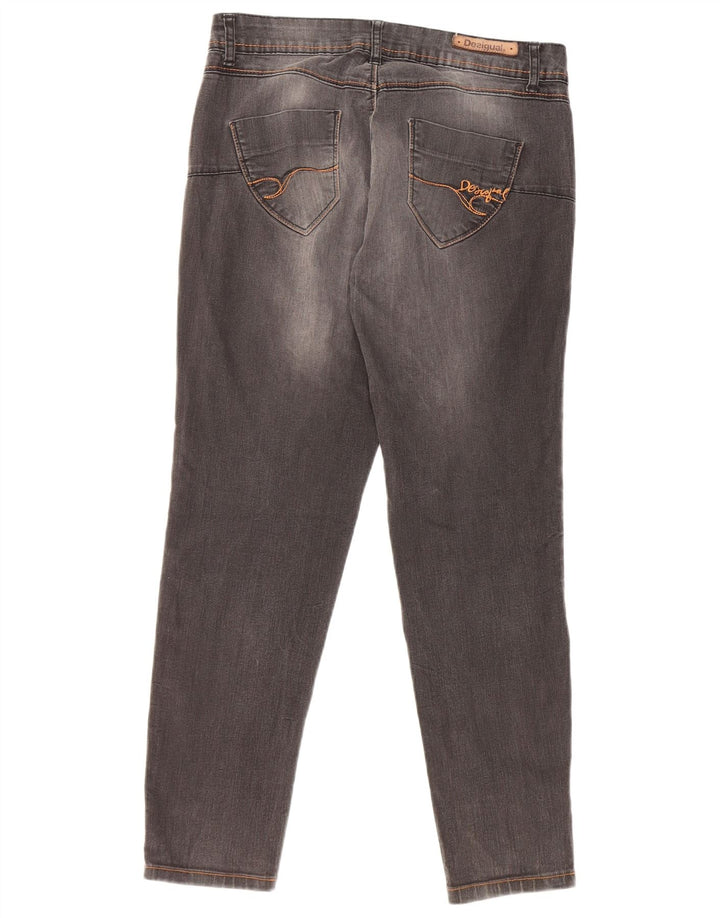 DESIGUAL Womens Slim Jeans W30 L26 Grey