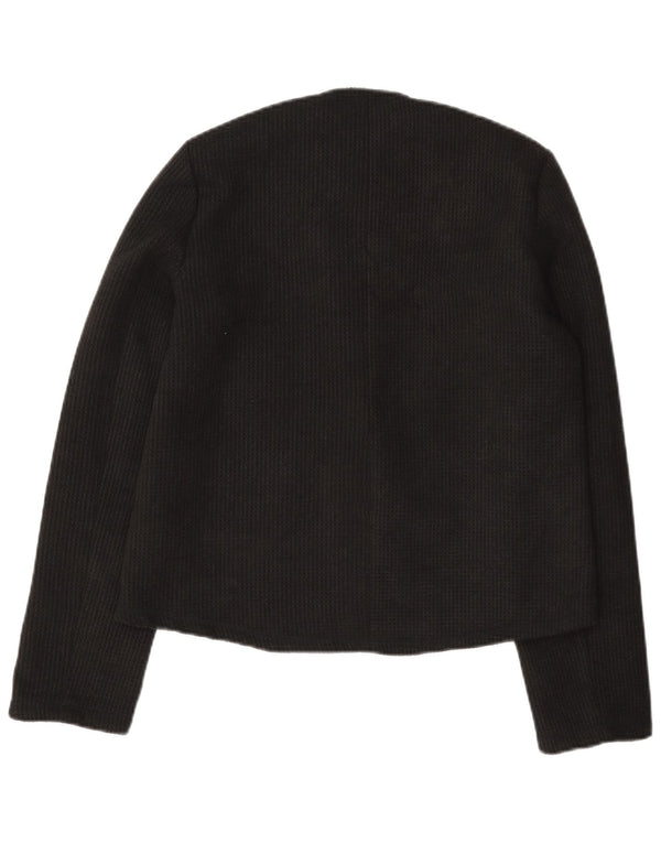 Zara Chaqueta Blazer De 3 Botones para Mujer UK 10 Small Black