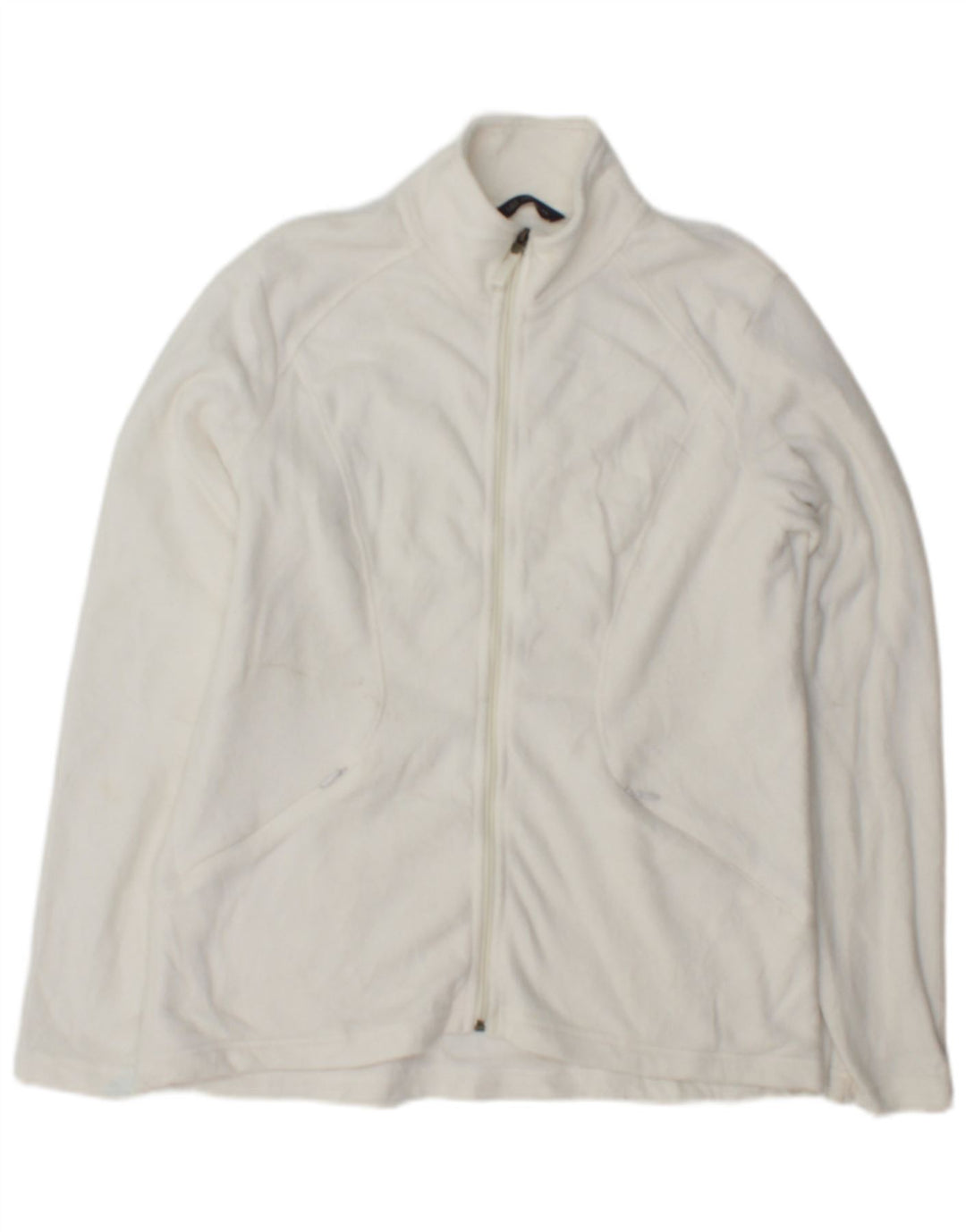 Marks & Spencer Γυναικείο Fleece Jacket UK 14 Large White Polyester