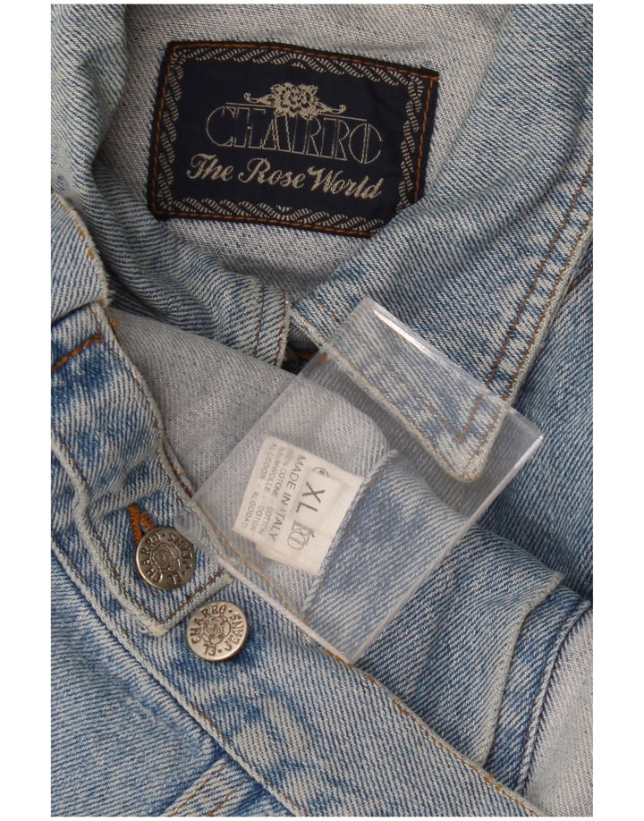 CHARRO Womens Oversized Denim Jacket UK 18 XL Blue Cotton Vintage Charro and Second-Hand Charro from Messina Hembry 