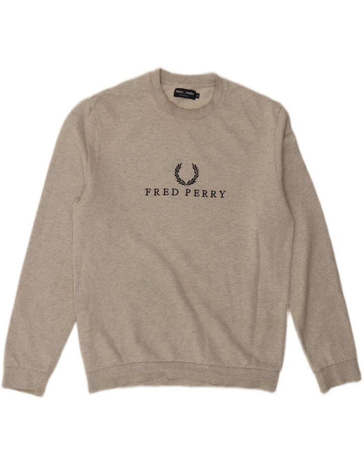 Fred Perry muški džemper srednje sive boje s trenirkom