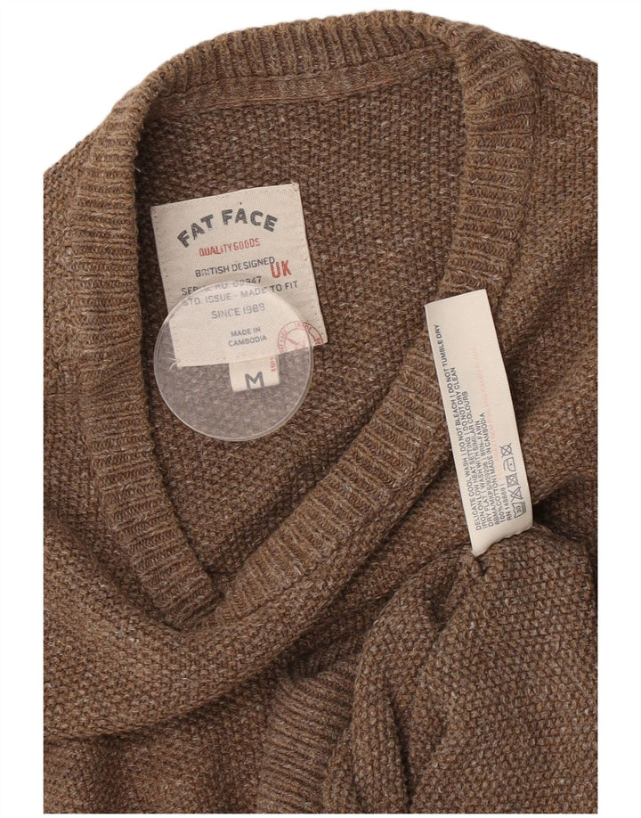 Fat Face Mens Crew Neck Jumper Sweater Medium Brown Cotton